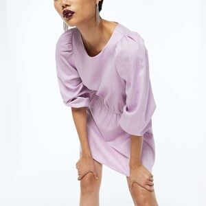 NWT H&M Long Sleeve Crinkle Dress - Medium